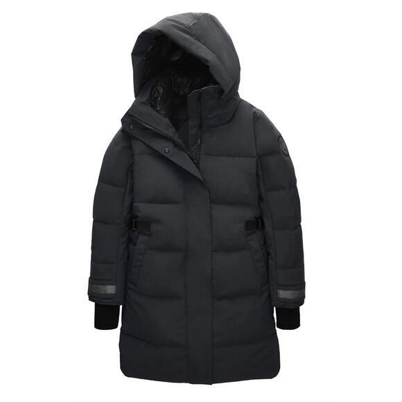 Canada Goose Bennett Parka in Navy & Black - Picture 5 of 16